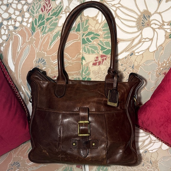 Frye Brown Leather Shoulder Bag - Picture 2 of 12